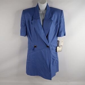 Liz Claiborne Blue Blazer Modern Classic Design
